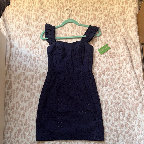 Lilly Pulitzer Navy Blue Mini Dress - Picture 2 of 7